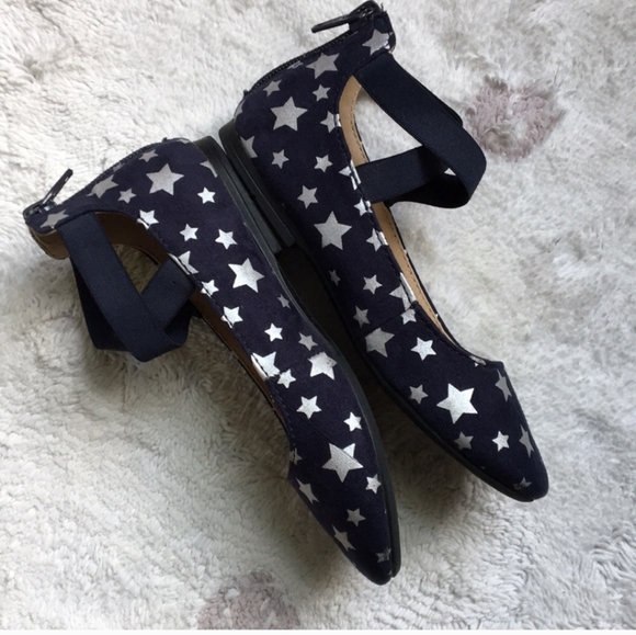 Cat & Jack like new dark blue Silver Stars slip on - Picture 10 of 11